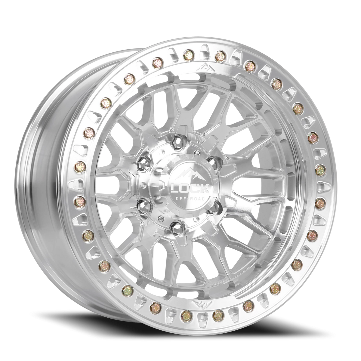 INVADER FORGED BEADLOCK | 17X9 | 5X127 | -12 | RAW MACHINE WITH MACHINE RING FORGED | INVADER-7957MC12NF