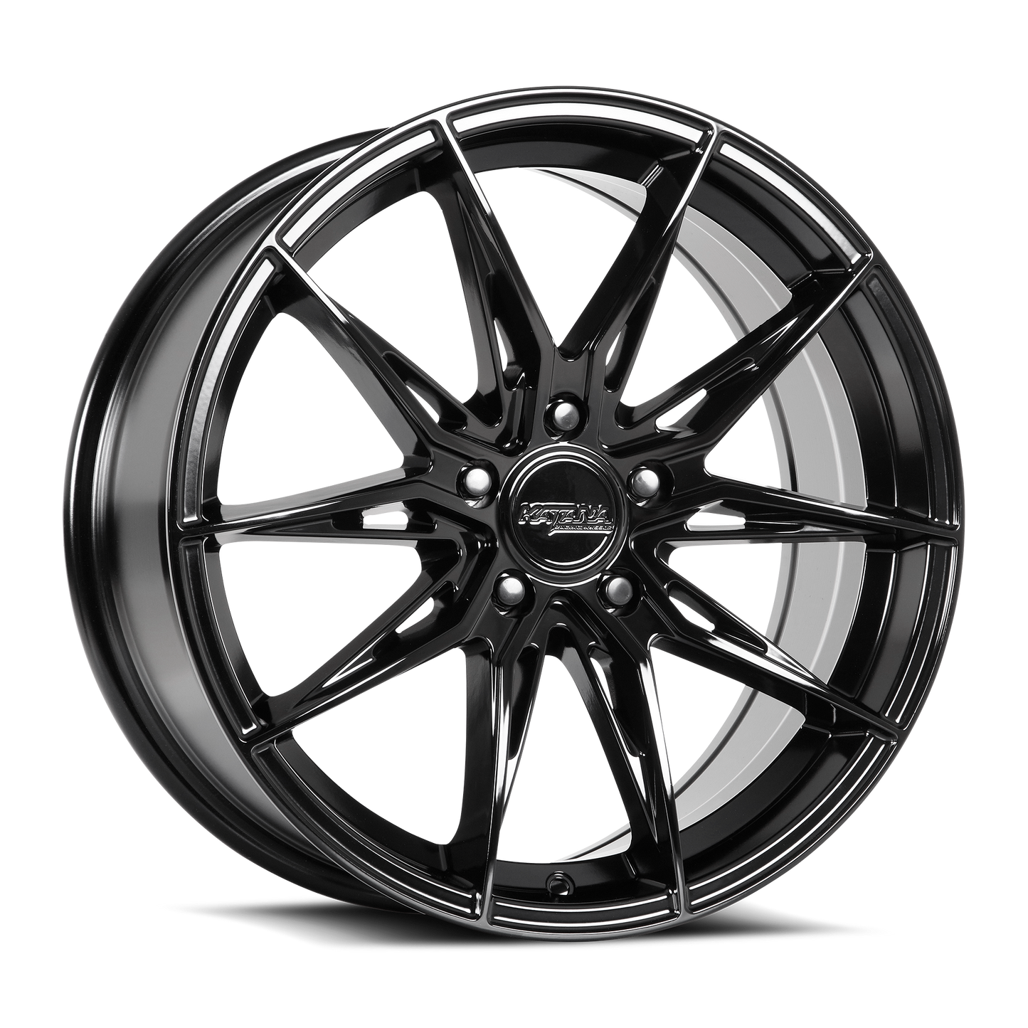 KATANA RACING KR10 Glossy Black | 18x8.0 | 5x108 | +40mm | KR10-188058GB