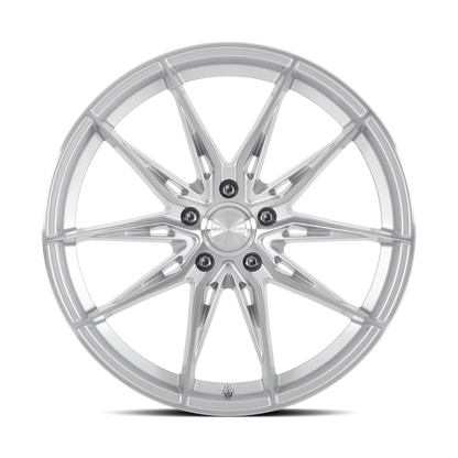 KATANA RACING KR10 Glossy Silver Machine Face | 18x8.0 | 5x112 | +40mm | KR10-188052GSF