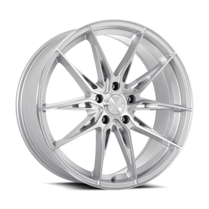 KATANA RACING KR10 Glossy Silver Machine Face | 20x8.5 | 5x108 | +40mm | KR10-208558GSF