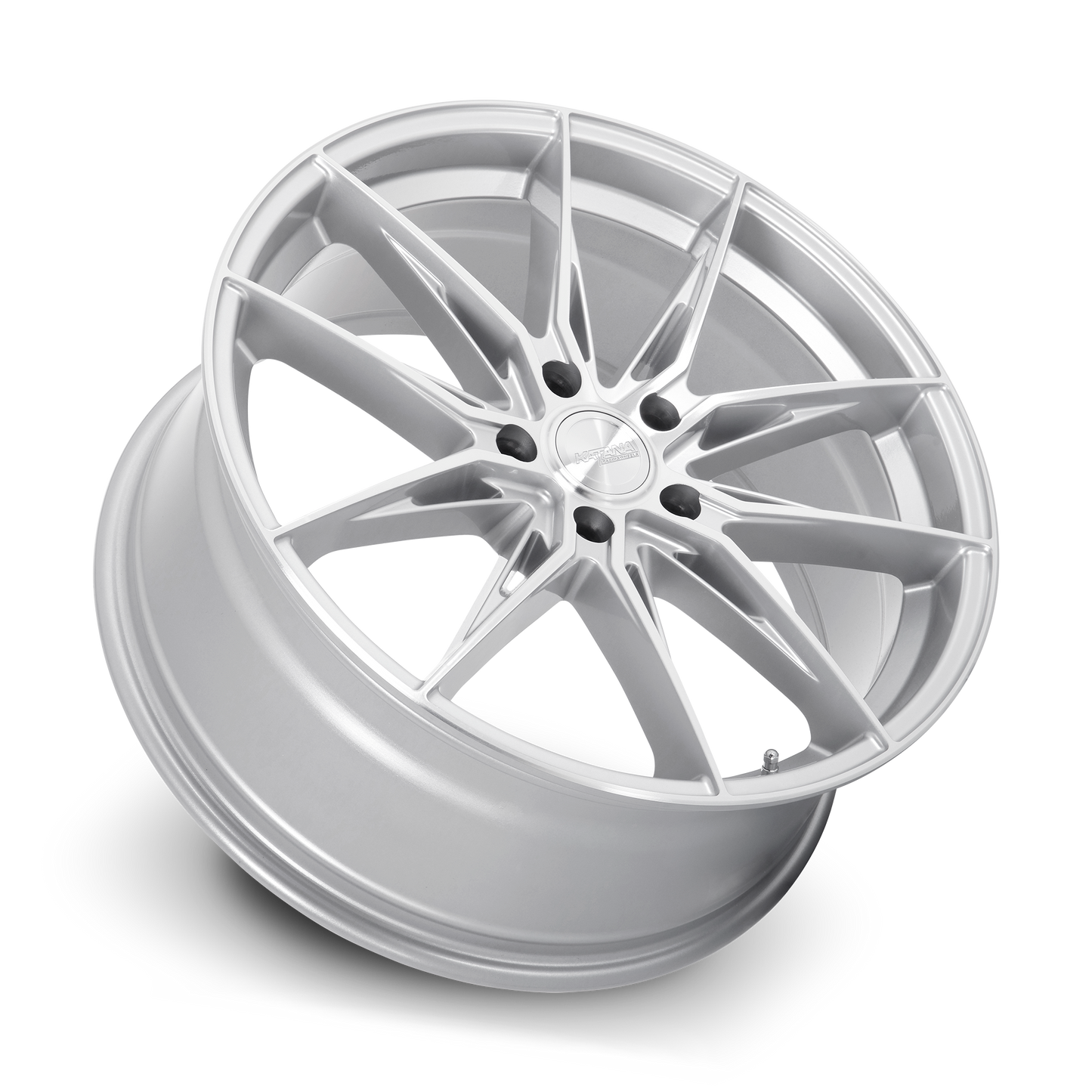 KATANA RACING KR10 Glossy Silver Machine Face | 18x8.0 | 5x105 | +40mm | KR10-188056GSF