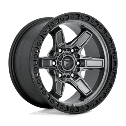 Fuel 1PC | D698 KICKER | 17.0x9.00 | 5X127 | 1 | MATTE GUNMETAL BLACK BEAD RING
