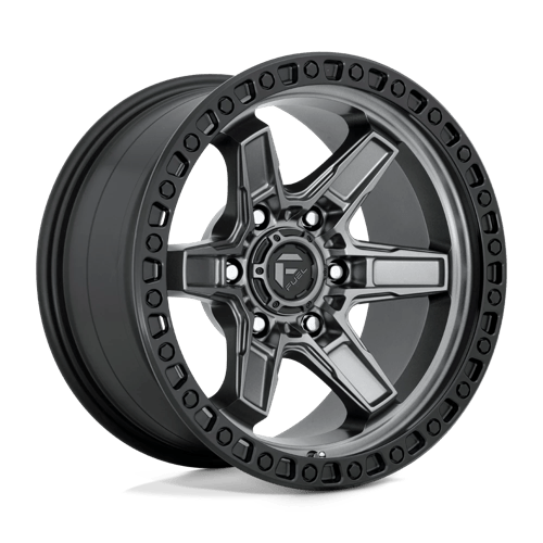 Fuel 1PC | D698 KICKER | 17.0x9.00 | 6X139.7 | 1 | MATTE GUNMETAL BLACK BEAD RING