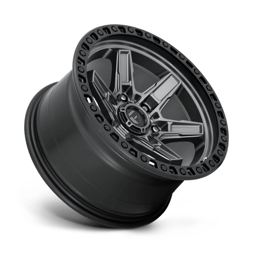 Fuel 1PC | D698 KICKER | 17.0x9.00 | 5X127 | 1 | MATTE GUNMETAL BLACK BEAD RING