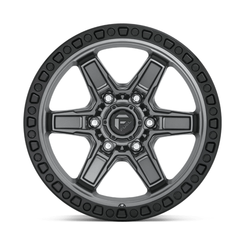 Fuel 1PC | D698 KICKER | 17.0x9.00 | 5X127 | 1 | MATTE GUNMETAL BLACK BEAD RING
