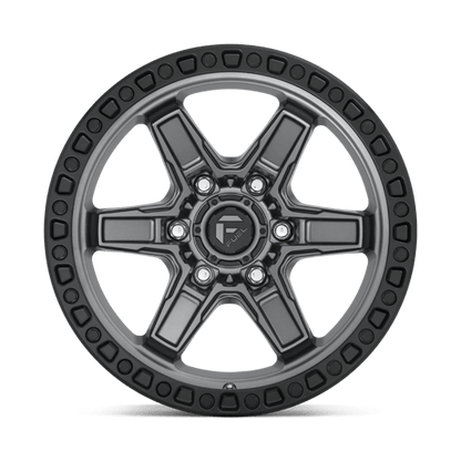 Fuel 1PC | D698 KICKER | 17.0x9.00 | 5X127 | 1 | MATTE GUNMETAL BLACK BEAD RING