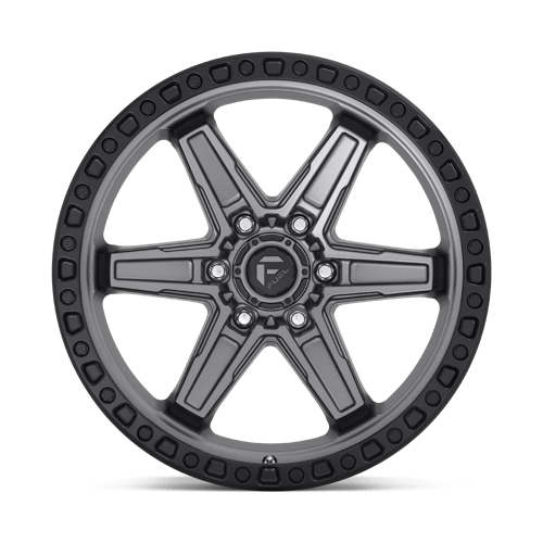 Fuel 1PC | D698 KICKER | 20.0x9.00 | 6X114.3 | 20 | MATTE GUNMETAL BLACK BEAD RING