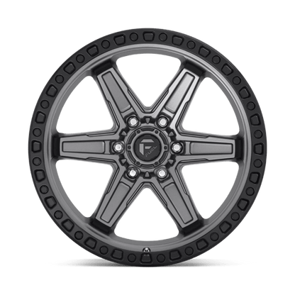 Fuel 1PC | D698 KICKER | 20.0x9.00 | 6X114.3 | 20 | MATTE GUNMETAL BLACK BEAD RING