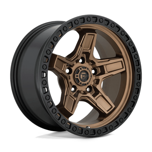 Fuel 1PC | D699 KICKER | 17.0x9.00 | 5X127 | -12 | MATTE BRONZE BLACK BEAD RING