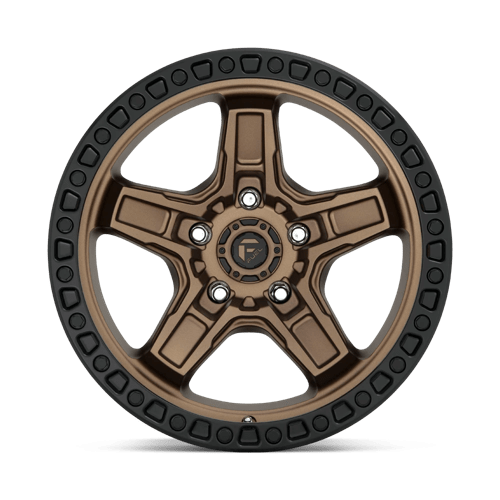 Fuel 1PC | D699 KICKER | 17.0x9.00 | 5X127 | -12 | MATTE BRONZE BLACK BEAD RING