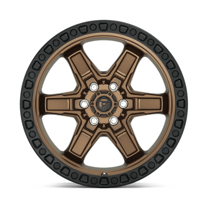 Fuel 1PC | D699 KICKER | 17.0x9.00 | 6X114.3 | 12 | MATTE BRONZE BLACK BEAD RING