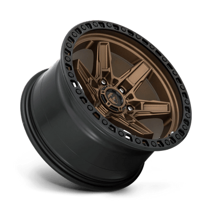 Fuel 1PC | D699 KICKER | 17.0x9.00 | 6X139.7 | -12 | MATTE BRONZE BLACK BEAD RING