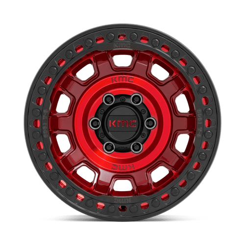 KMC | KM236 TANK BEADLOCK | 17.0x9.00 | 8X170 | -38 | CANDY RED