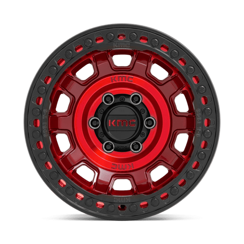 KMC | KM236 TANK BEADLOCK | 17.0x9.00 | 5X127 | -15 | CANDY RED
