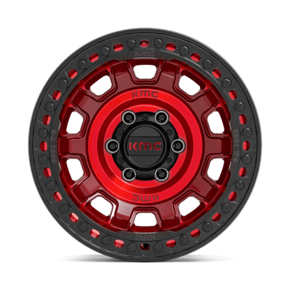 KMC | KM236 TANK BEADLOCK | 17.0x9.00 | 6X139.7 | -15 | CANDY RED