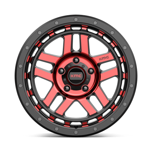 KMC | KM540 RECON | 17.0x9.00 | 5X127 | -12 | GLOSS BLACK MACH W/ RED TINT