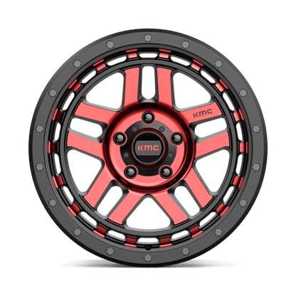 KMC | KM540 RECON | 17.0x9.00 | 5X127 | -12 | GLOSS BLACK MACH W/ RED TINT