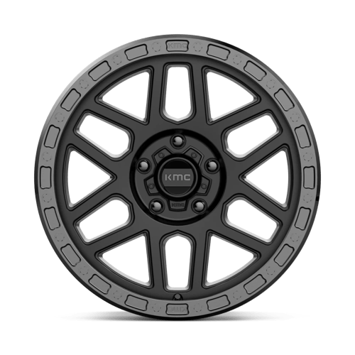 KMC | KM544 MESA | 17.0x9.00 | 5X127 | -12 | SATIN BLACK W/ GLOSS BLACK LIP