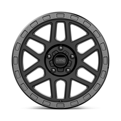 KMC | KM544 MESA | 17.0x9.00 | 5X127 | -12 | SATIN BLACK W/ GLOSS BLACK LIP