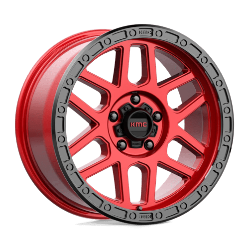KMC | KM544 MESA | 18.0x9.00 | 5X150 | 25 | CANDY RED W/ BLACK LIP