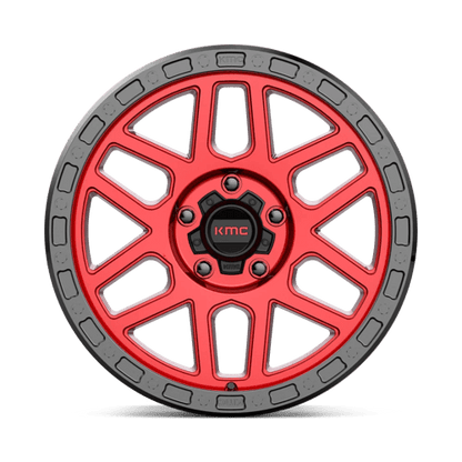 KMC | KM544 MESA | 18.0x9.00 | 5X150 | 25 | CANDY RED W/ BLACK LIP
