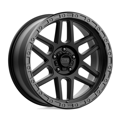 KMC | KM544 MESA | 17.0x9.00 | 5X127 | -12 | SATIN BLACK W/ GLOSS BLACK LIP