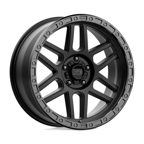 KMC | KM544 MESA | 17.0x8.50 | 5X127 | 0 | SATIN BLACK W/ GLOSS BLACK LIP