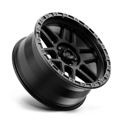 KMC | KM544 MESA | 17.0x8.50 | 5X127 | 0 | SATIN BLACK W/ GLOSS BLACK LIP
