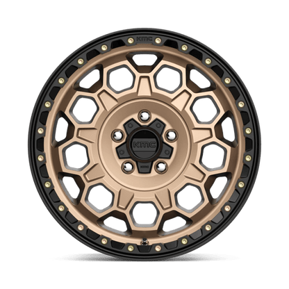 KMC | KM545 TREK | 17.0x8.00 | 5X108 | 38 | MATTE BRONZE W/ BLACK LIP