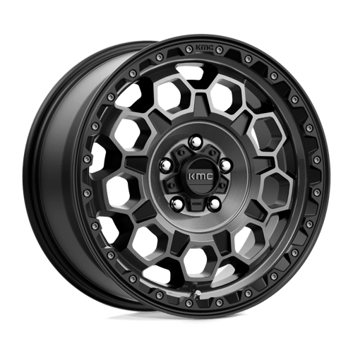 KMC | KM545 TREK | 17.0x8.00 | 5X108 | 38 | SATIN BLACK W/ GRAY TINT