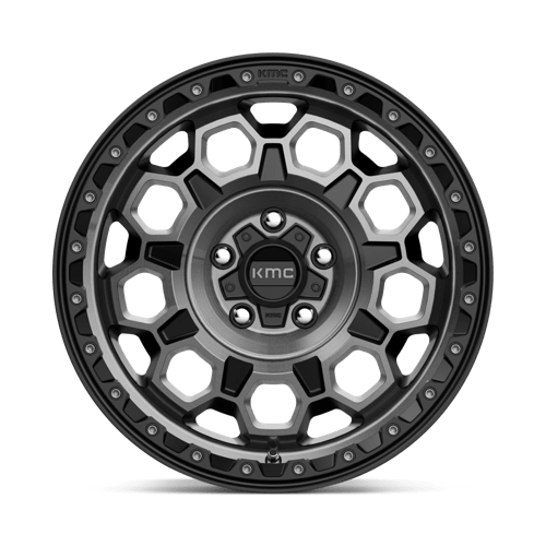 KMC | KM545 TREK | 17.0x9.00 | 5X127 | -12 | SATIN BLACK W/ GRAY TINT