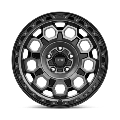 KMC | KM545 TREK | 17.0x9.00 | 5X127 | -12 | SATIN BLACK W/ GRAY TINT