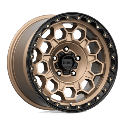 KMC | KM545 TREK | 17.0x9.00 | 5X127 | 0 | MATTE BRONZE W/ BLACK LIP