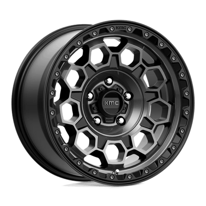KMC | KM545 TREK | 17.0x9.00 | 5X127 | 0 | SATIN BLACK W/ GRAY TINT
