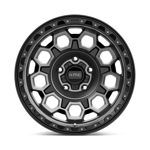 KMC | KM545 TREK | 17.0x9.00 | 5X127 | 0 | SATIN BLACK W/ GRAY TINT