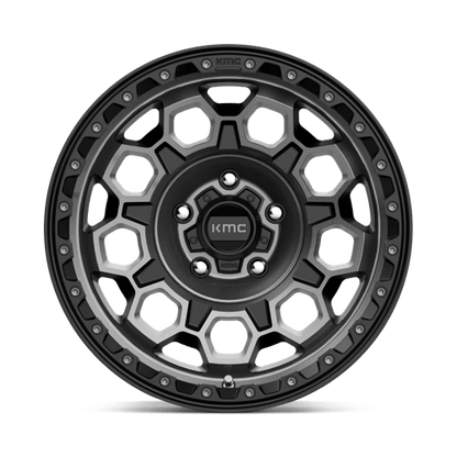KMC | KM545 TREK | 17.0x9.00 | 5X127 | 0 | SATIN BLACK W/ GRAY TINT