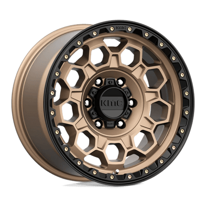 KMC | KM545 TREK | 17.0x9.00 | 6X139.7 | 0 | MATTE BRONZE W/ BLACK LIP