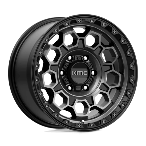 KMC | KM545 TREK | 17.0x9.00 | 6X139.7 | 0 | SATIN BLACK W/ GRAY TINT