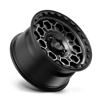 KMC | KM545 TREK | 17.0x9.00 | 6X139.7 | 0 | SATIN BLACK W/ GRAY TINT