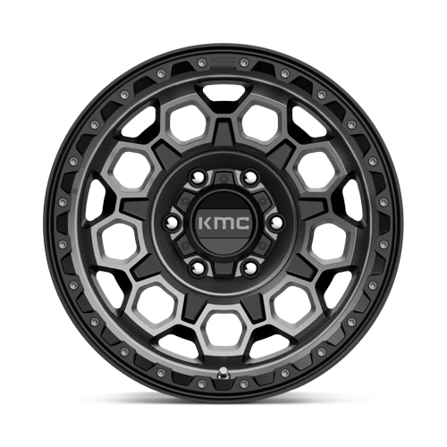 KMC | KM545 TREK | 17.0x9.00 | 6X139.7 | 0 | SATIN BLACK W/ GRAY TINT