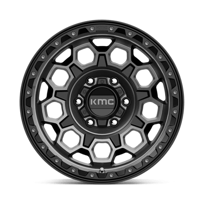 KMC | KM545 TREK | 17.0x9.00 | 6X139.7 | 0 | SATIN BLACK W/ GRAY TINT