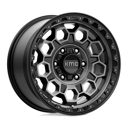 KMC | KM545 TREK | 17.0x9.00 | 6X114.3 | 18 | SATIN BLACK W/ GRAY TINT