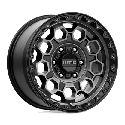 KMC | KM545 TREK | 17.0x9.00 | 6X114.3 | 18 | SATIN BLACK W/ GRAY TINT