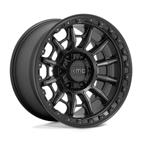 KMC | KM547 CARNAGE | 17.0x9.00 | 6X139.7 | -12 | SATIN BLACK W/ GRAY TINT