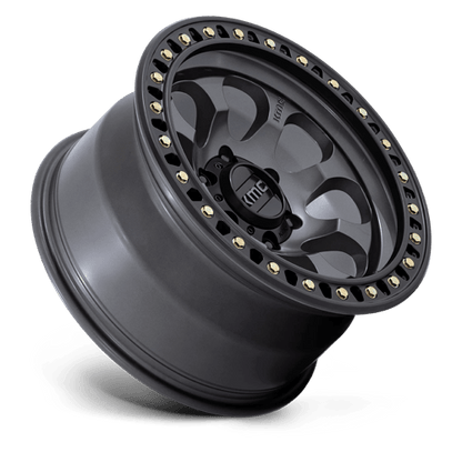 KMC | KM550 RIOT SBL | 18.0x9.00 | 6X120 | 18 | ANTHRACITE W/ SATIN BLACK LIP