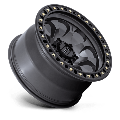 KMC | KM550 RIOT SBL | 18.0x9.00 | 5X127 | 18 | ANTHRACITE W/ SATIN BLACK LIP