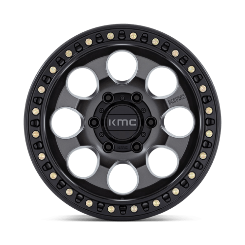 KMC | KM550 RIOT SBL | 17.0x9.00 | 6X135 | -12 | ANTHRACITE W/ SATIN BLACK LIP