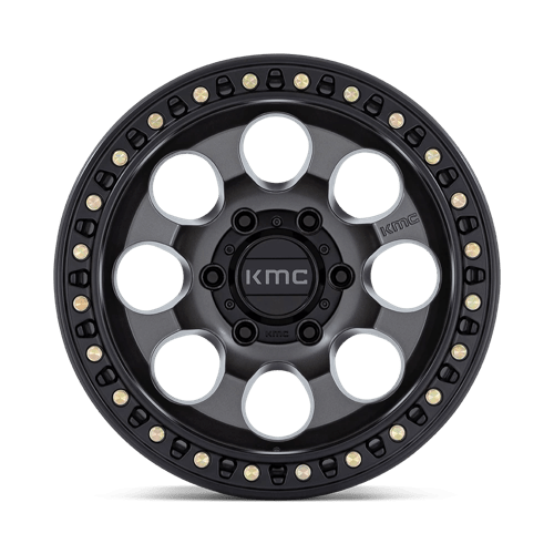 KMC | KM550 RIOT SBL | 18.0x9.00 | 6X135 | 18 | ANTHRACITE W/ SATIN BLACK LIP