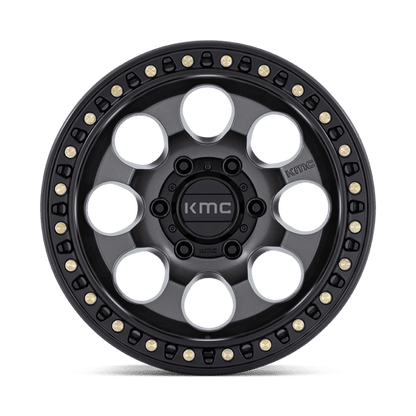 KMC | KM550 RIOT SBL | 17.0x9.00 | 5X127 | -12 | ANTHRACITE W/ SATIN BLACK LIP