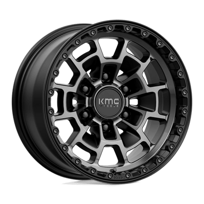 KMC | KM718 SUMMIT | 16.0x8.00 | 6X139.7 | 0 | SATIN BLACK W/ GRAY TINT